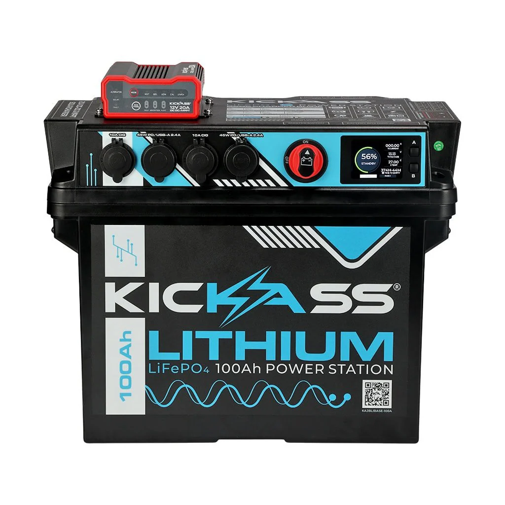 KickAss Portable Lithium Battery Box Power Station with 20A DCDC & 100Ah Battery - Image 5