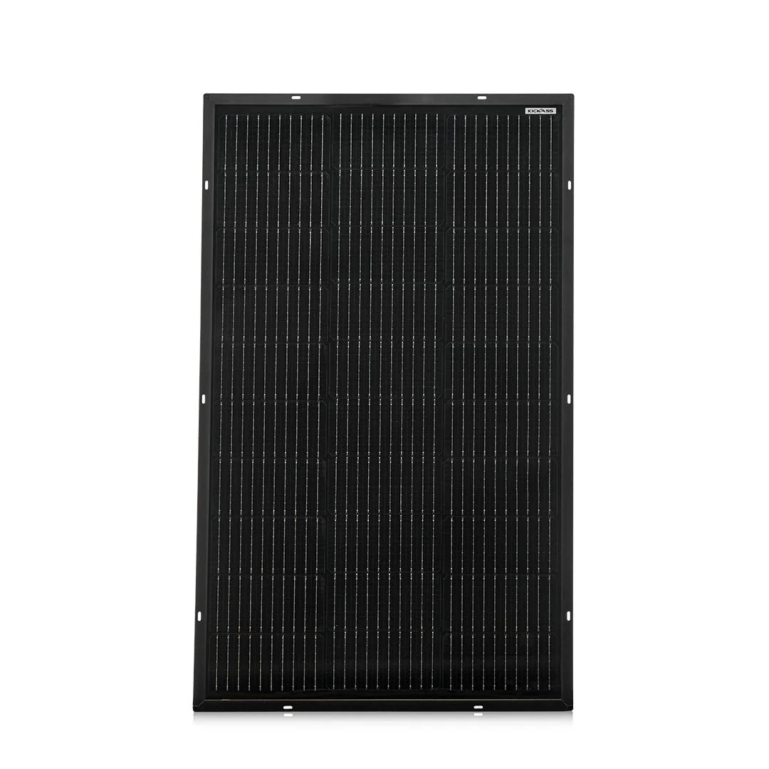 KickAss 12V 110W Ultra Slim Fixed Glass Solar Panel - Image 3