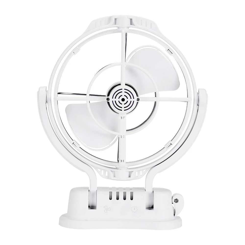 KickAss 12V / 24V 360°, 3 Speed Caravan Fan - White - Image 8