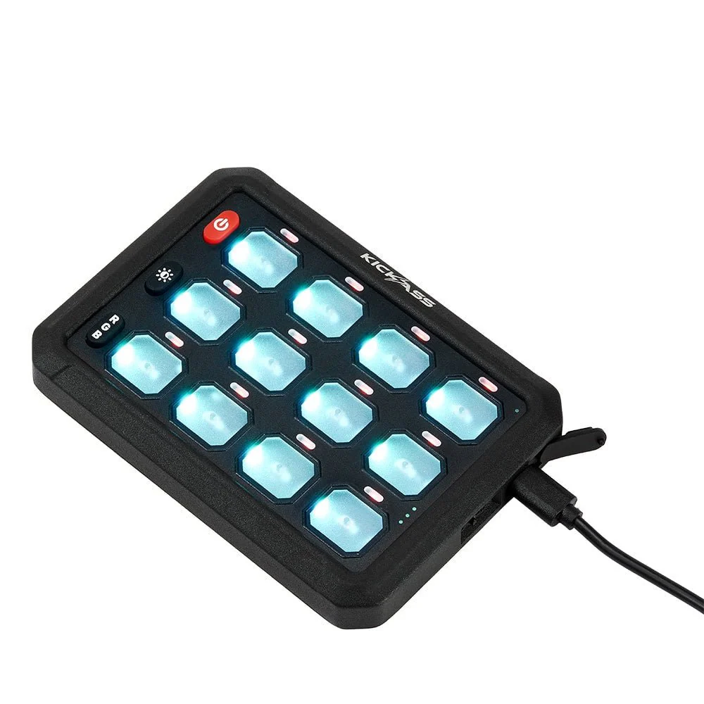KickAss 12/24V 12 Gang Wireless Switch Panel with Magnetic Charging Cradle - Image 14