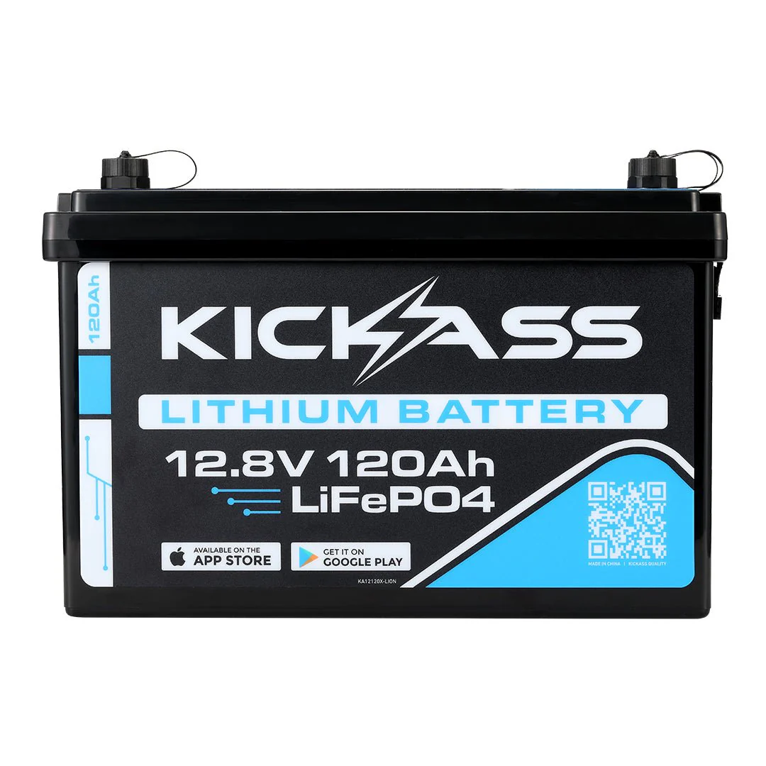 KickAss Smart 12V 120Ah Lithium Deep Cycle Battery LiFePO4 - Image 3