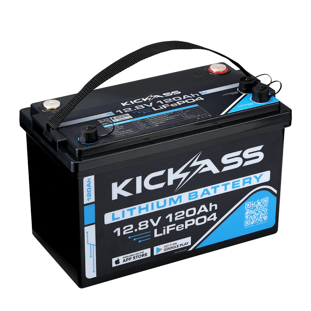KickAss Smart 12V 120Ah Lithium Deep Cycle Battery LiFePO4 - Image 4