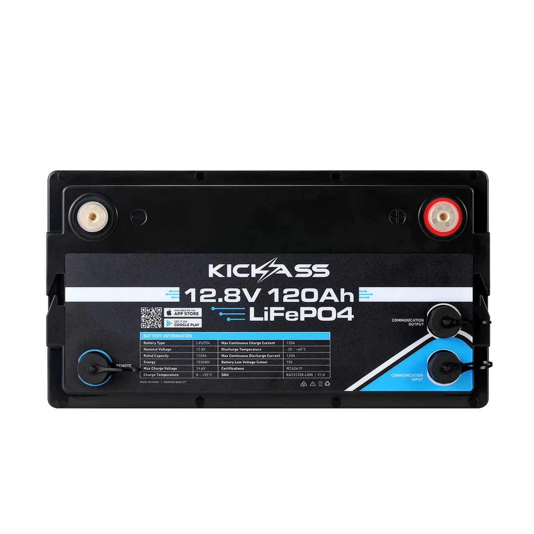 KickAss Smart 12V 120Ah Lithium Deep Cycle Battery LiFePO4 - Image 7