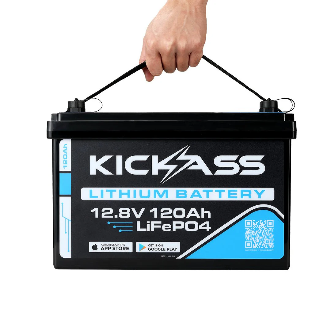 KickAss Smart 12V 120Ah Lithium Deep Cycle Battery LiFePO4 - Image 8