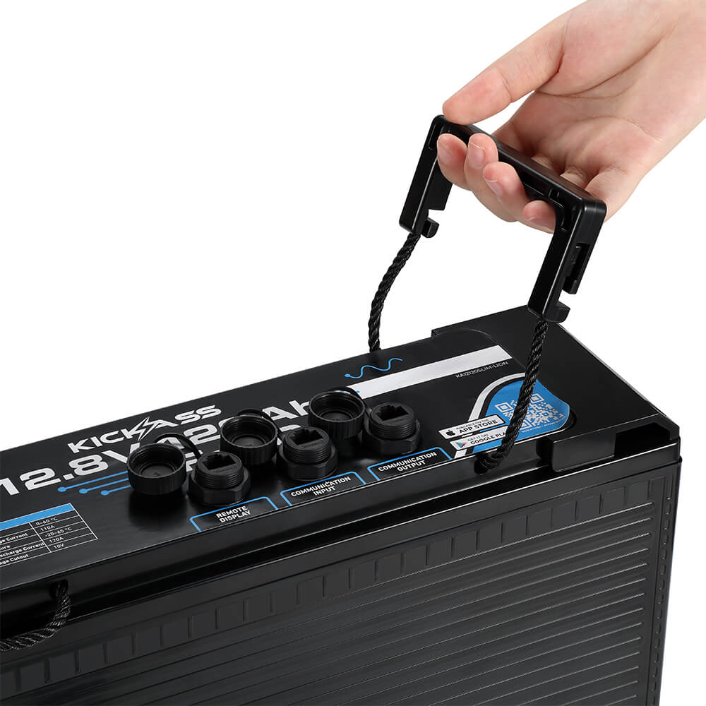 KickAss Smart 12V 120Ah Lithium Slimline Deep Cycle Battery LifePO4 - Image 3
