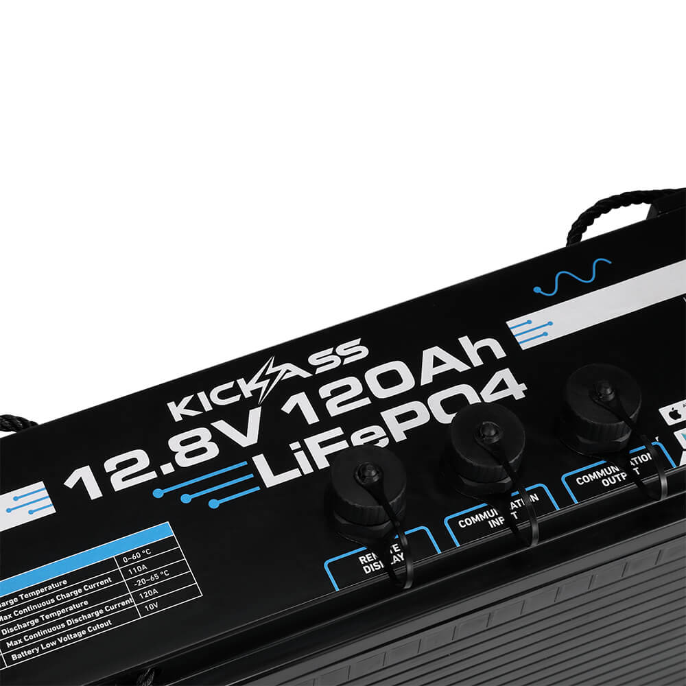 KickAss Smart 12V 120Ah Lithium Slimline Deep Cycle Battery LifePO4 - Image 6