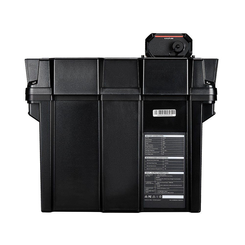 KickAss Smart 125Ah Lithium Battery Box Power Station with 25A DCDC Charger + Integrated Bluetooth - Image 9
