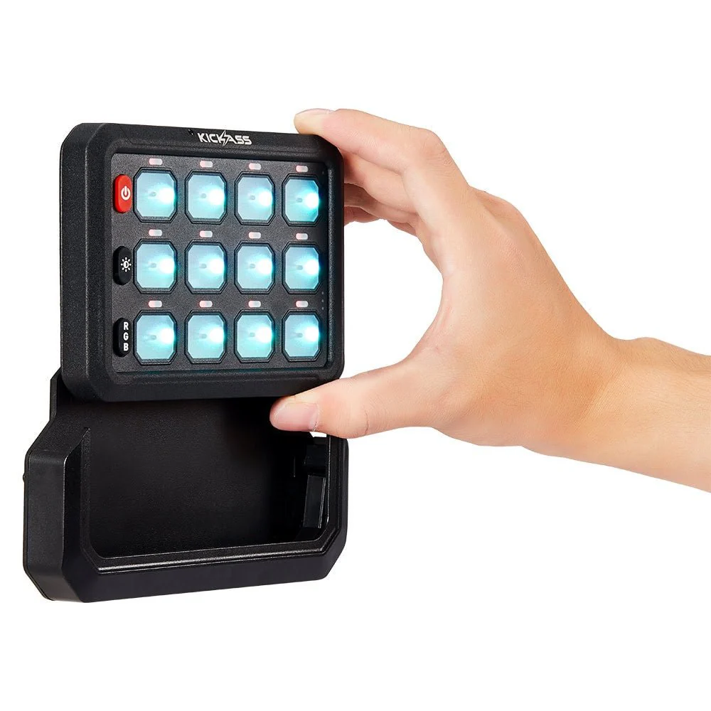 KickAss 12/24V 12 Gang Wireless Switch Panel with Magnetic Charging Cradle - Image 12