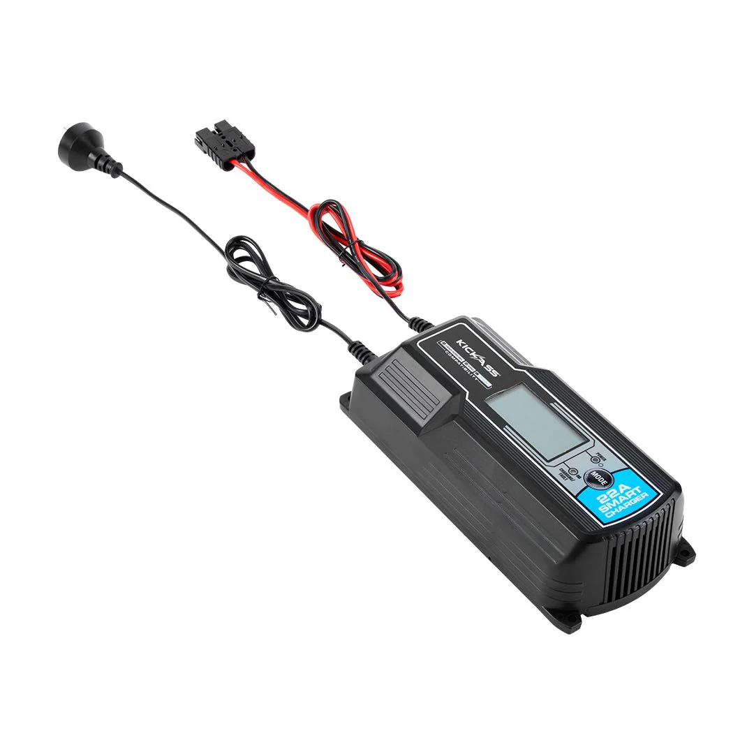 KickAss Twin 12V 120Ah Deep Cycle AGM Battery Bundle with 22A Charger & Linking Cables - 240Ah Total Capacity - Image 10