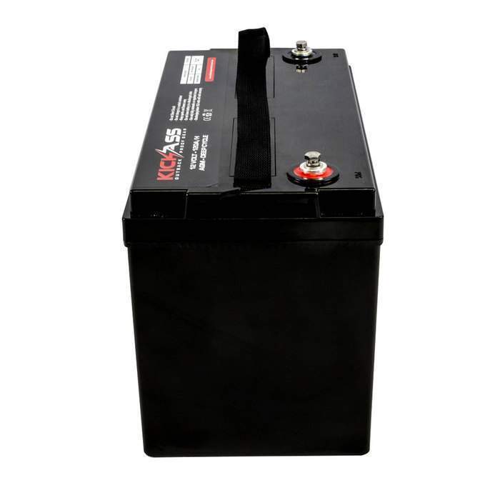 KickAss Twin 12V 120Ah Deep Cycle AGM Battery Bundle with 22A Charger & Linking Cables - 240Ah Total Capacity - Image 4