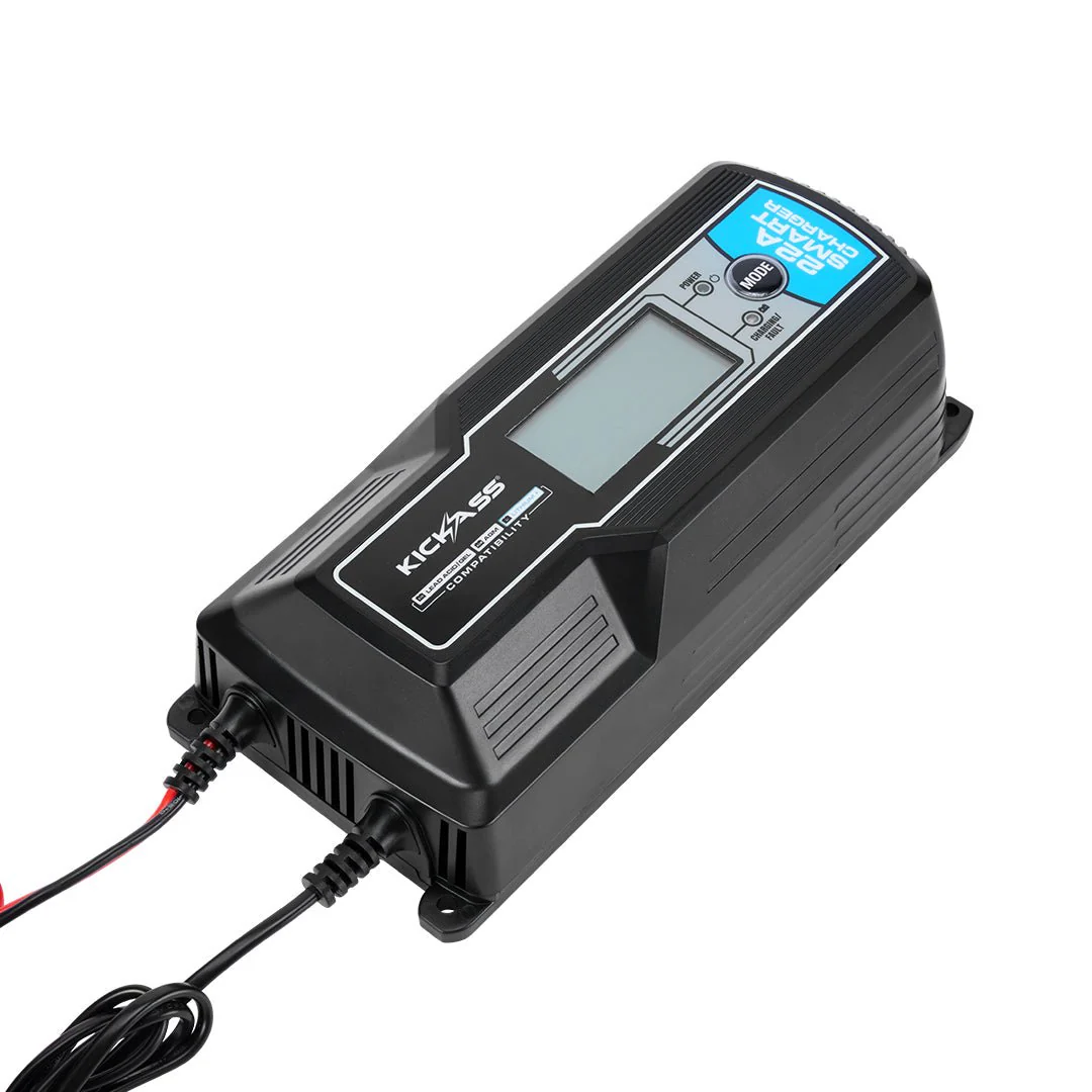 KickAss Twin 12V 120Ah Deep Cycle AGM Battery Bundle with 22A Charger & Linking Cables - 240Ah Total Capacity - Image 8