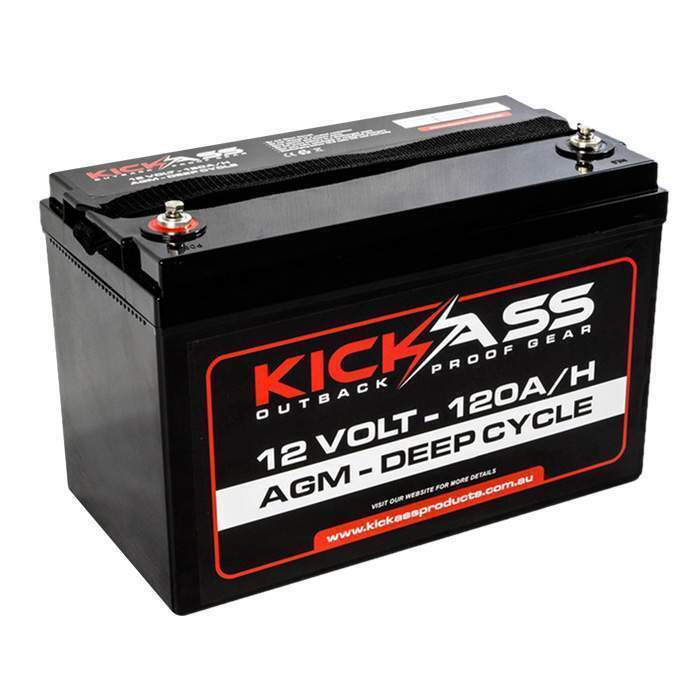 KickAss Twin 12V 120Ah Deep Cycle AGM Battery Bundle with Linking Cables - 240Ah Total Capacity - Image 3