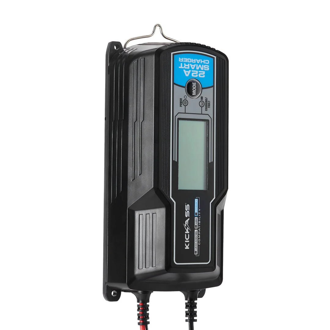 KickAss 12V 22Amp ACDC 9 Stage Smart Battery Charger For Lead Acid, AGM & Lithium Batteries - Image 6