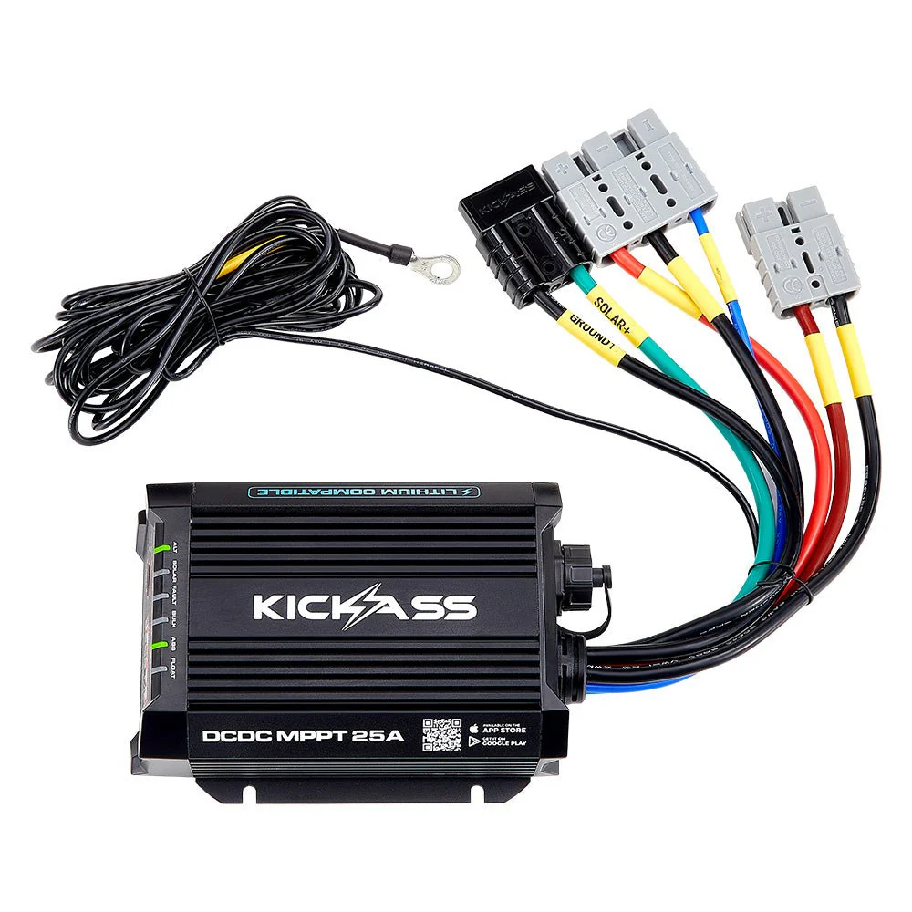 KickAss Smart 12V/24V 25A DCDC Charger With Solar MPPT + Integrated Bluetooth + Pre-Wired Anderson - Image 3