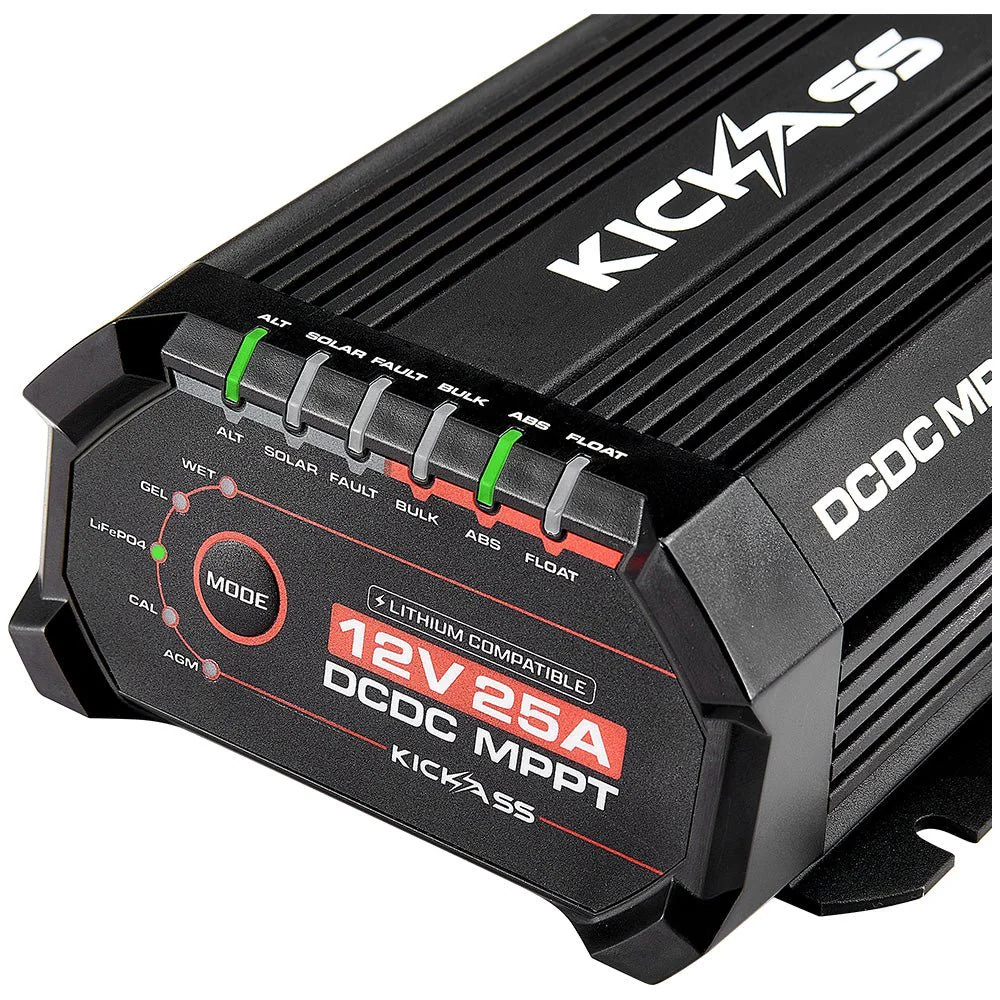 KickAss Smart 12V/24V 25A DCDC Charger With Solar MPPT + Integrated Bluetooth + Pre-Wired Anderson - Image 4