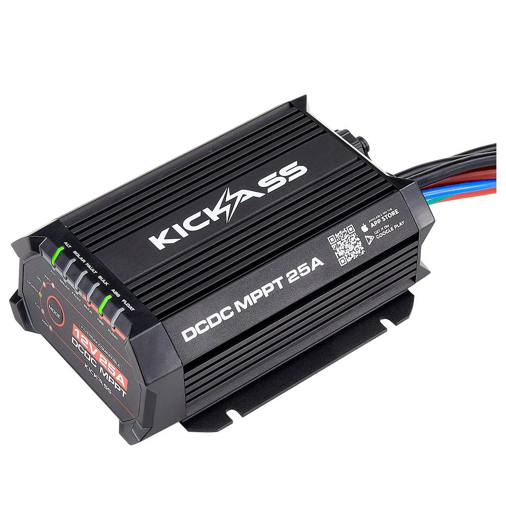 KickAss Smart 12V/24V 25A DCDC Charger With Solar MPPT + Integrated Bluetooth + Pre-Wired Anderson - Image 6