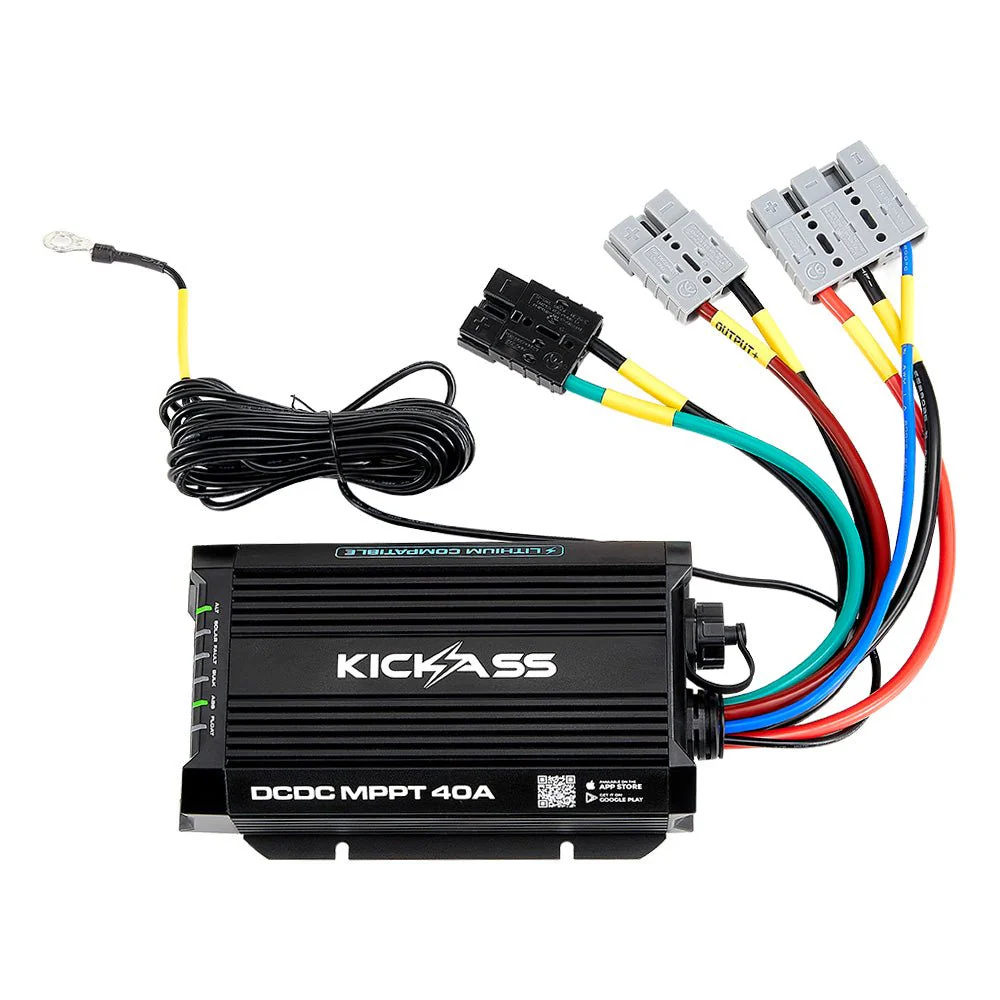 KickAss Smart 12V/24V 40A DCDC Charger With Solar MPPT + Integrated Bluetooth + Pre-Wired Anderson - Image 3