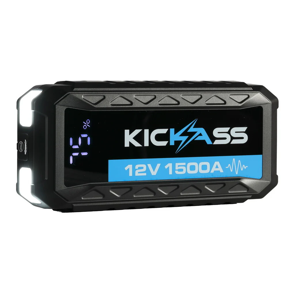 KickAss 12V, 1500A Portable Car Jump Starter with Power Bank - 3000A Peak - Image 6