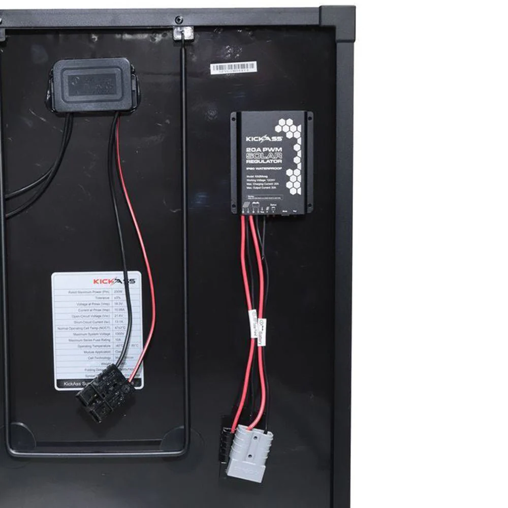 KickAss 12V 200W Super Thin Folding Portable Solar Panel with PWM Controller - Image 7