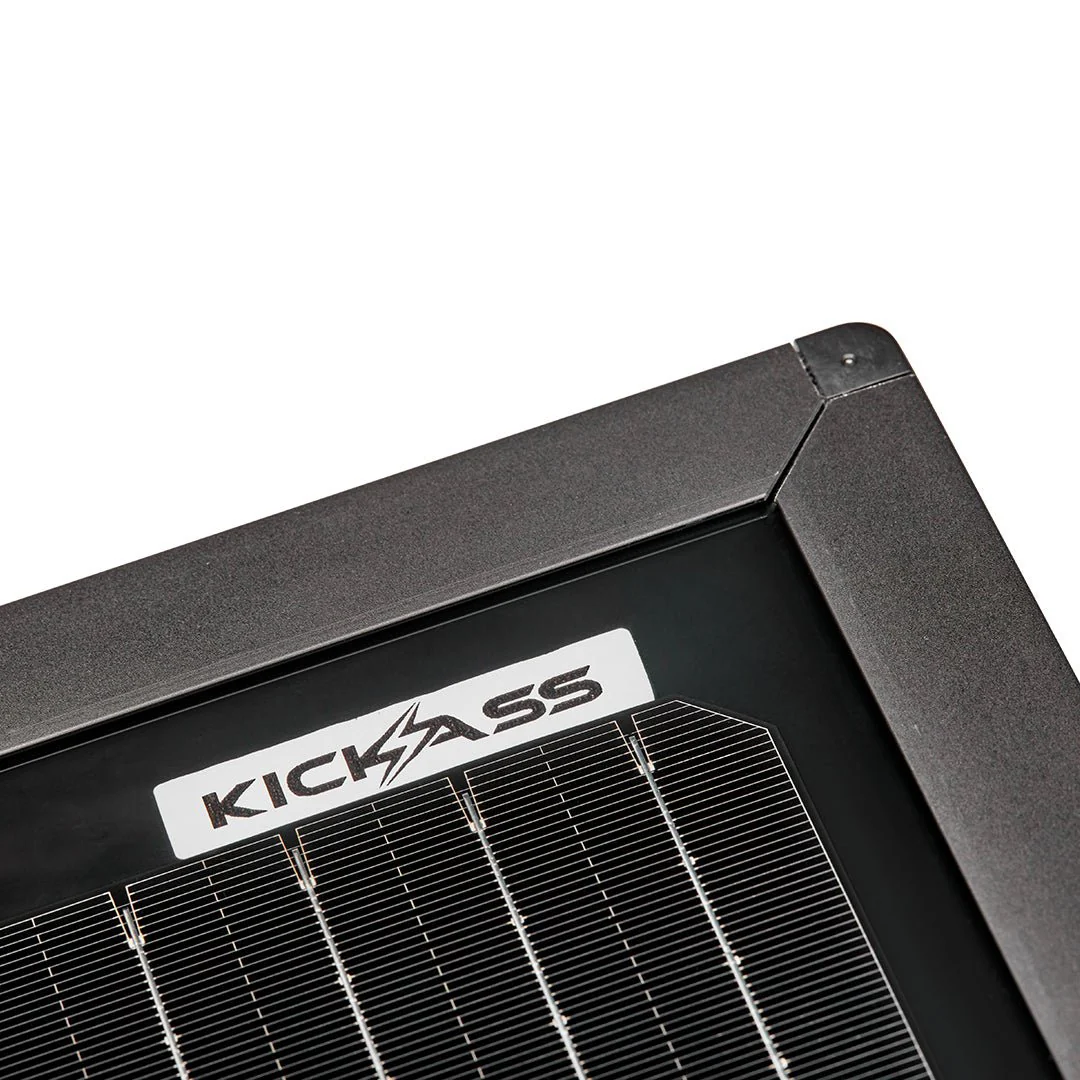 KickAss 12V 170W Ultra Slim Fixed Glass Solar Panel - Image 4