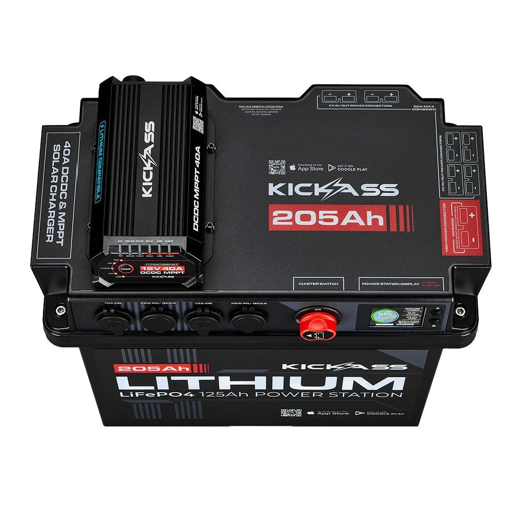 KickAss Smart 205Ah Lithium Battery Box Power Station with 40A DCDC Charger + Integrated Bluetooth - Image 4