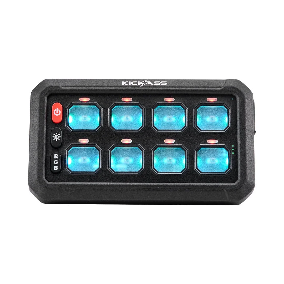 KickAss 12/24V 8 Gang Wireless Switch Panel with Magnetic Charging Cradle - Image 11