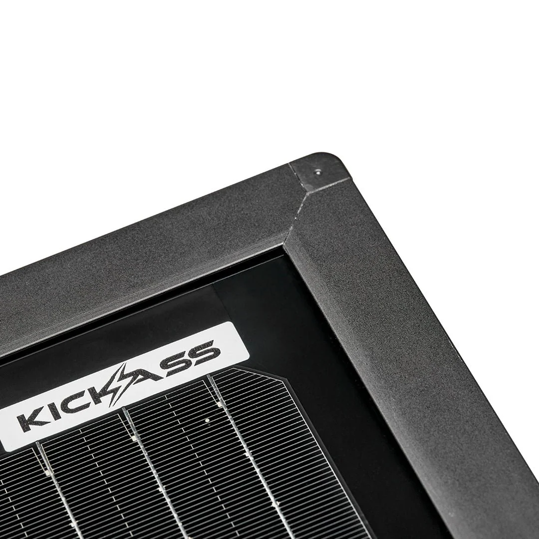 KickAss 12V 80W Ultra Slim Fixed Glass Solar Panel - Image 3