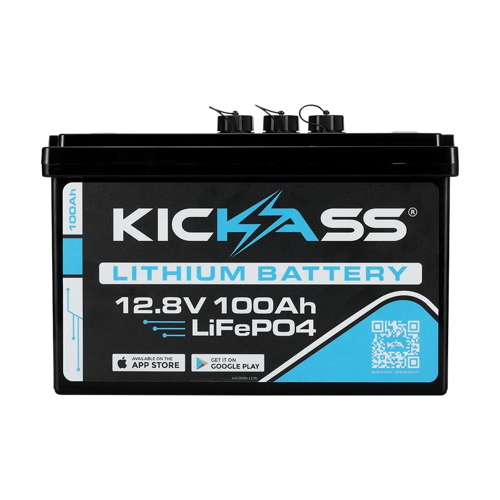 KickAss Smart 12V 100Ah Lithium Deep Cycle Battery LiFePO4 - Image 3