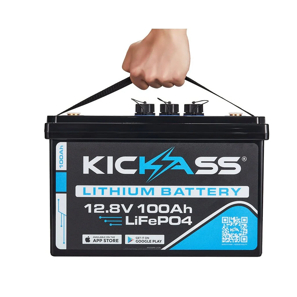 KickAss Smart 12V 100Ah Lithium Deep Cycle Battery LiFePO4 - Image 4