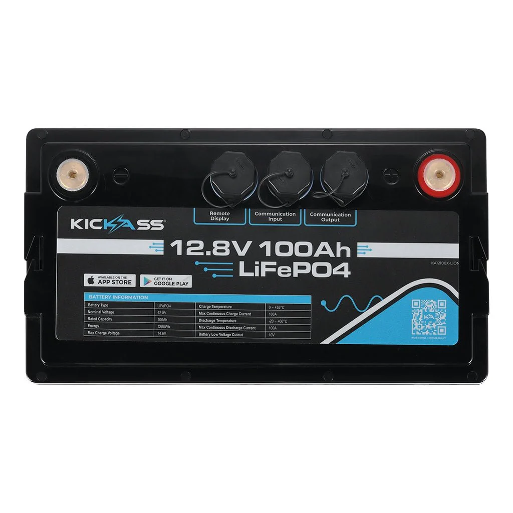 KickAss Smart 12V 100Ah Lithium Deep Cycle Battery LiFePO4 - Image 5
