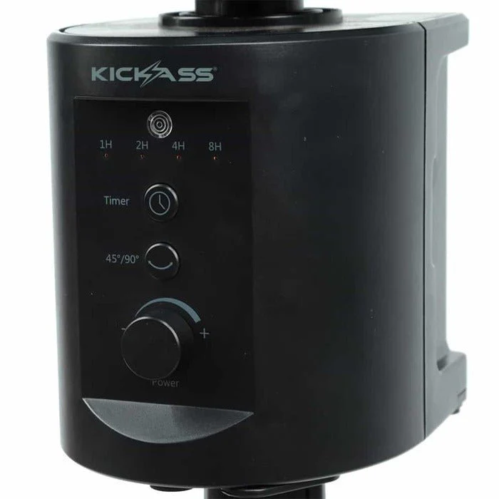 KickAss Large Oscillating Free Standing Fan with Tripod, Remote Control & Dual Power Banks - Image 4