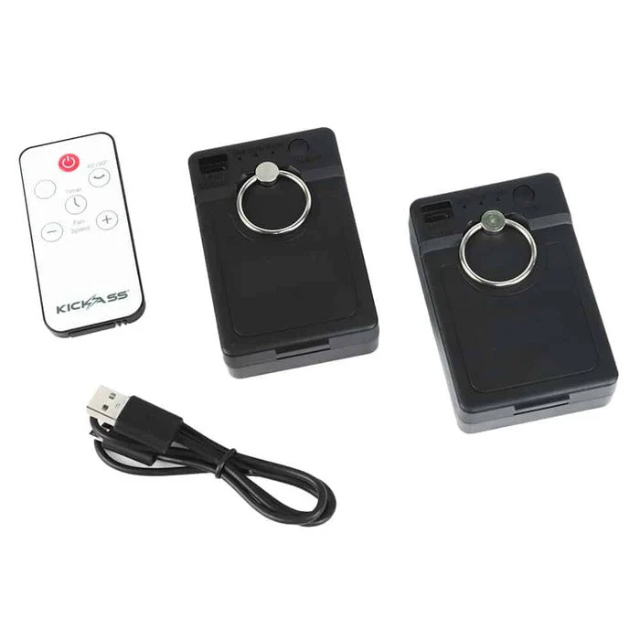 KickAss Large Oscillating Free Standing Fan with Tripod, Remote Control & Dual Power Banks - Image 6