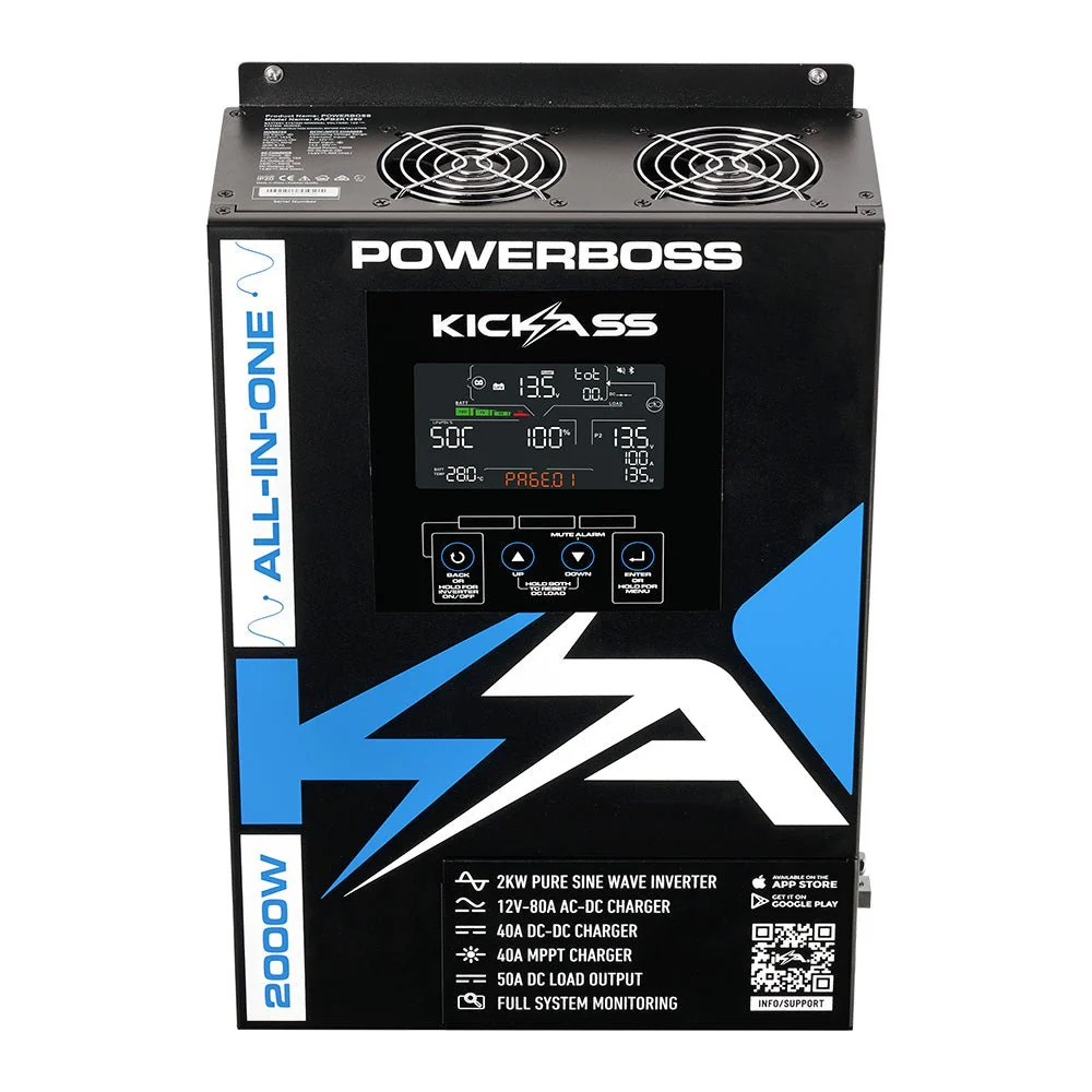 KickAss PowerBoss 2000W All-in-One Power System with Bluetooth and Plug & Play Kit - Image 6