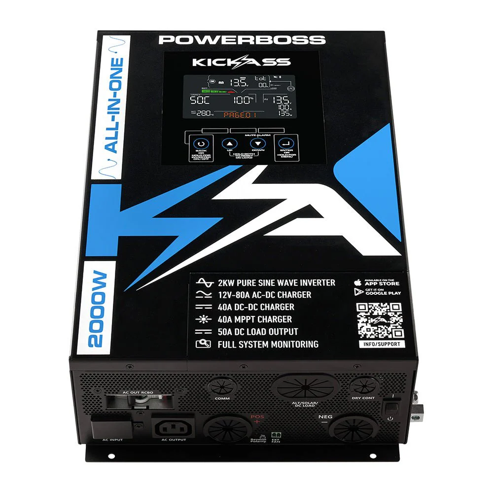KickAss PowerBoss 2000W All-in-One Power System with Bluetooth and Plug & Play Kit - Image 7
