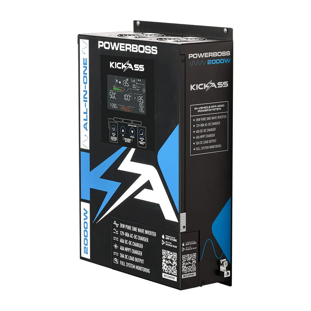 KickAss PowerBoss 2000W All-in-One Power System with Bluetooth and Plug & Play Kit - Image 8