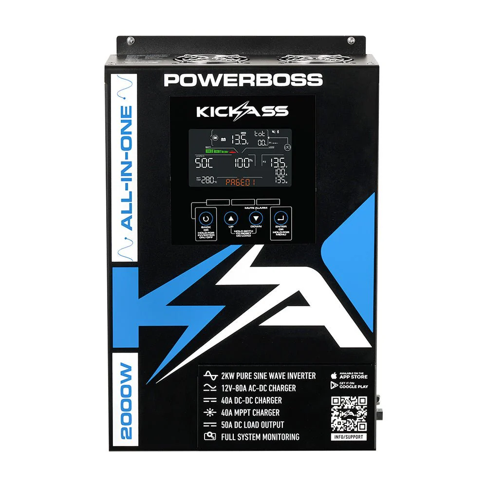 KickAss PowerBoss 2000W All-in-One Power System with Bluetooth and Plug & Play Kit - Image 5