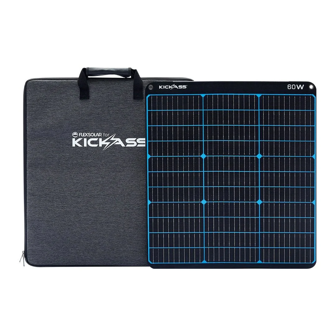 KickAss 12V 60W Premium Portable Solar Panel - Image 4