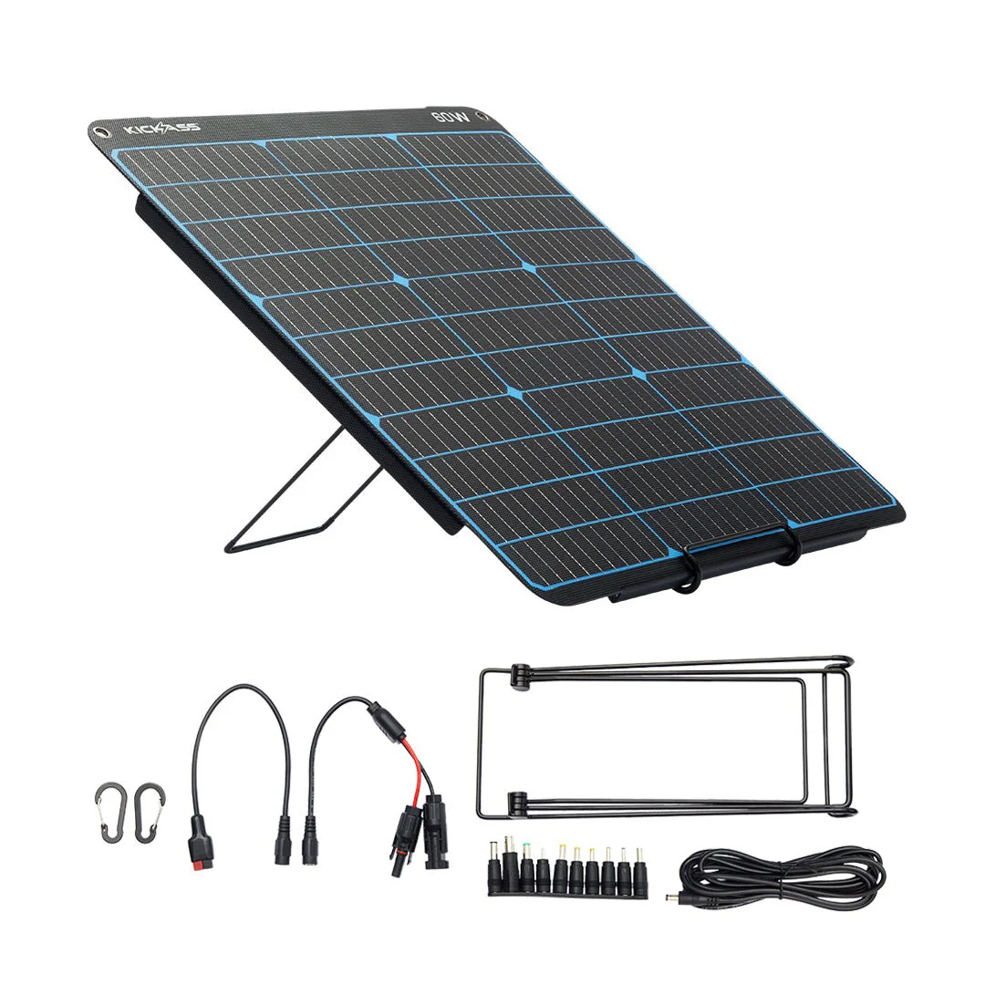 KickAss 12V 60W Premium Portable Solar Panel - Image 5