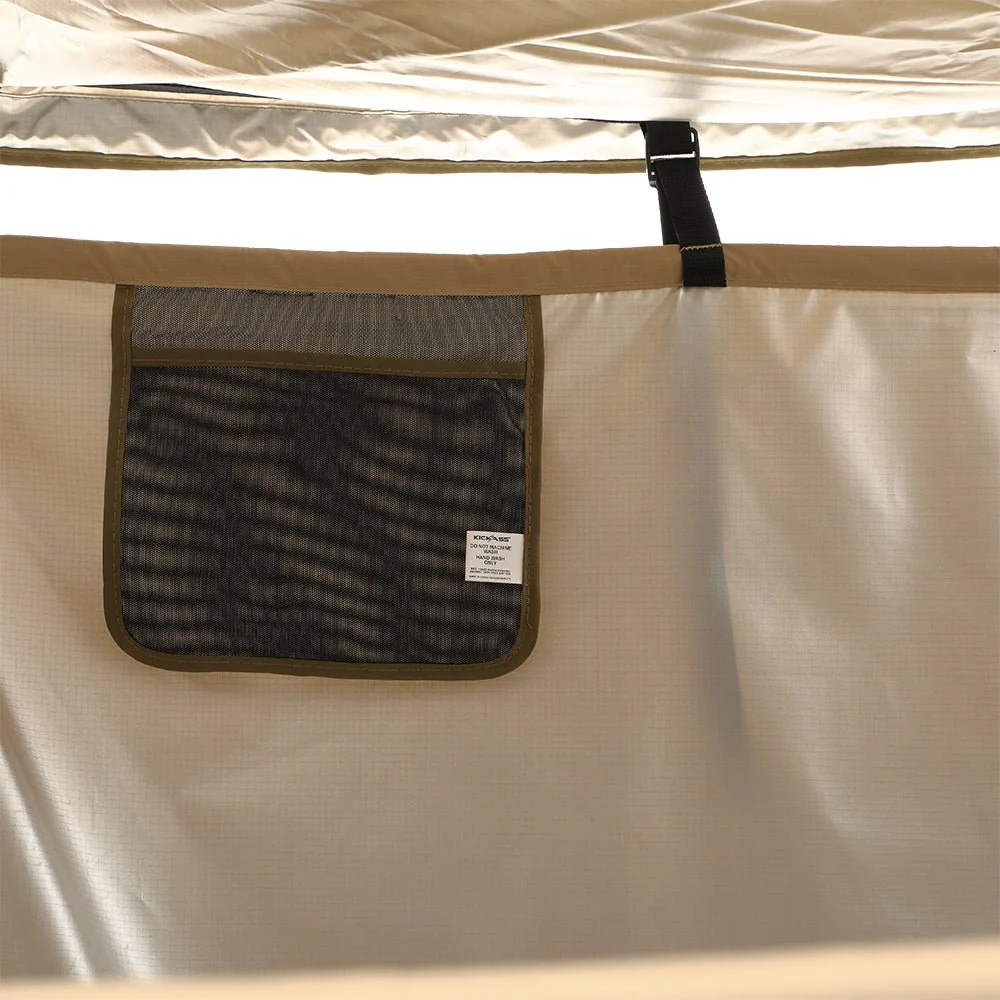 KickAss Premium Shower Awning with Swing Arm & LED Light Strip - Image 7