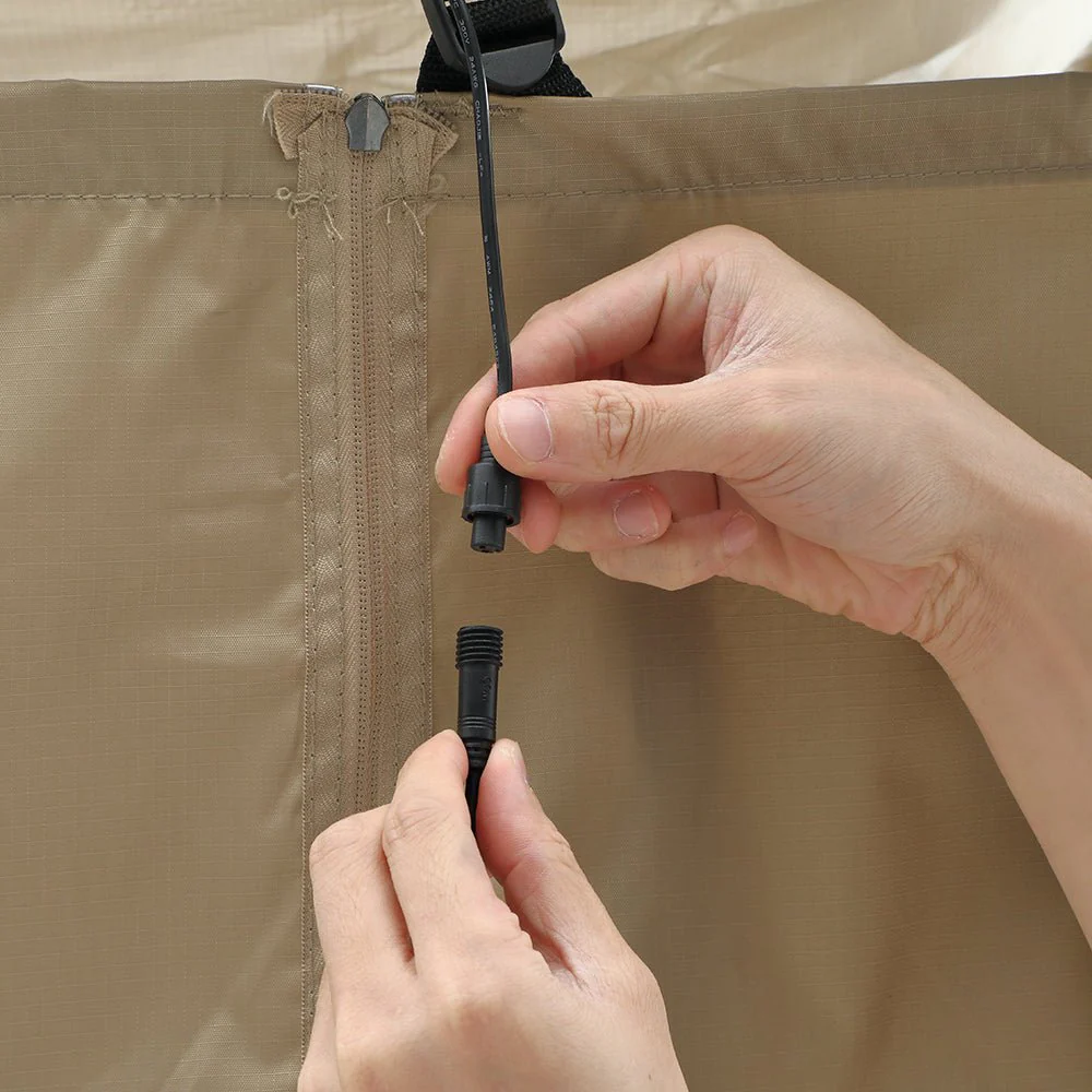 KickAss Premium Shower Awning with Swing Arm & LED Light Strip - Image 8