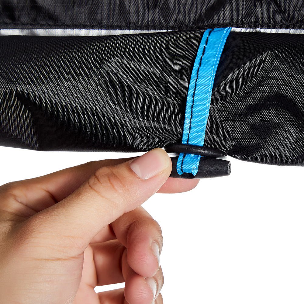 KickAss Premium Shower Awning - Black & Blue - Image 7