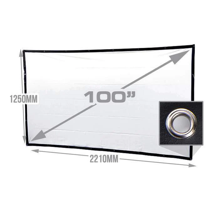 KickAss Projector Bundle with 100" Eyelet Screen, Tripod & Case - Image 3