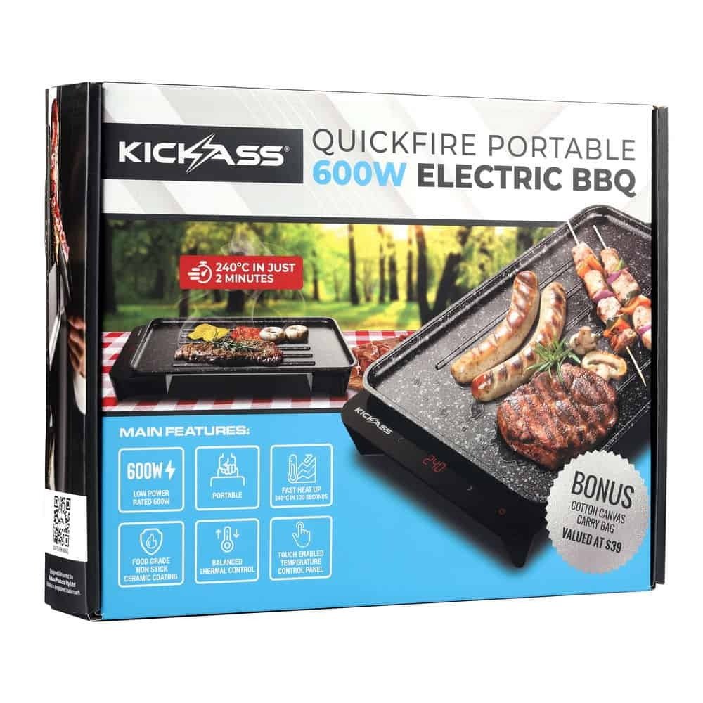 KickAss Quickfire Portable 600W Electric BBQ & Induction Cooktop Combo Cooktop + BBQ - Image 8