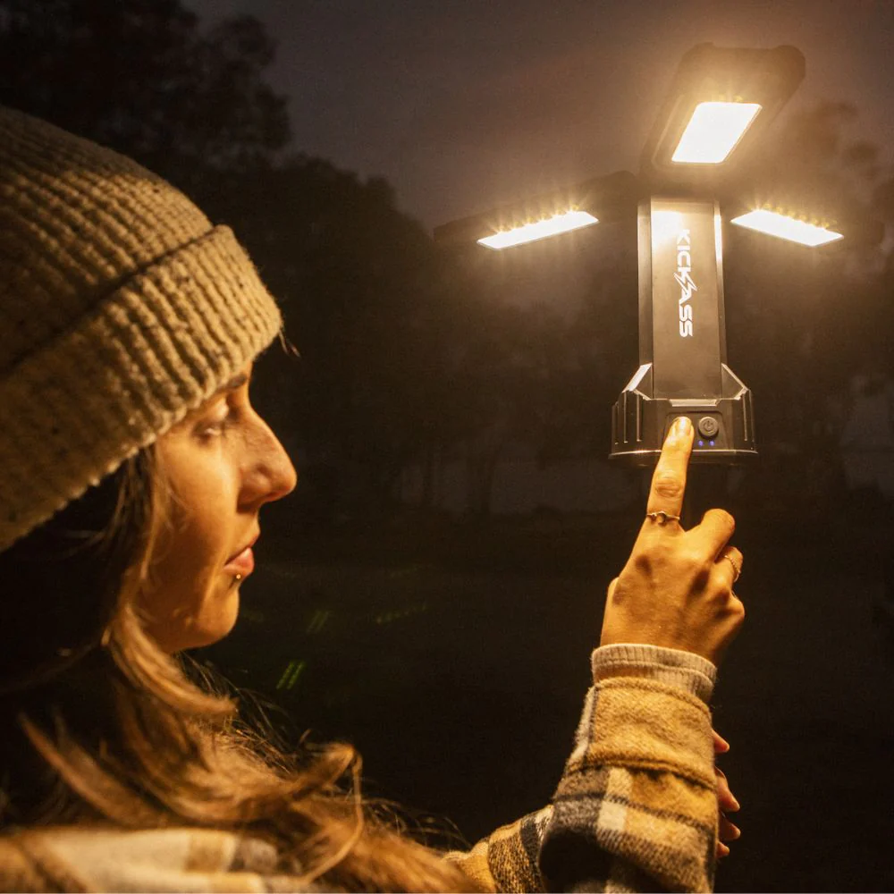 KickAss Rechargeable Tripod Camping Light - 4500 Lumens, 1.7m - Image 3