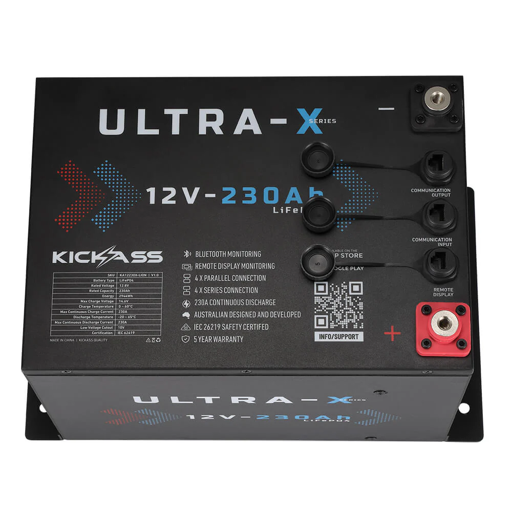 KickAss Smart 12V 230Ah Ultra-X Lithium Compact Deep Cycle Battery LiFePO4 - Image 12