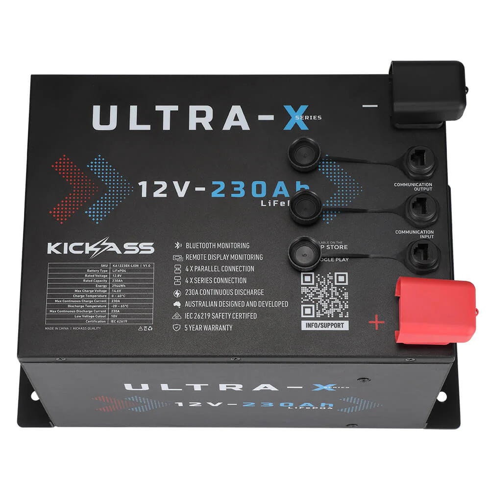 KickAss Smart 12V 230Ah Ultra-X Lithium Compact Deep Cycle Battery LiFePO4 - Image 13