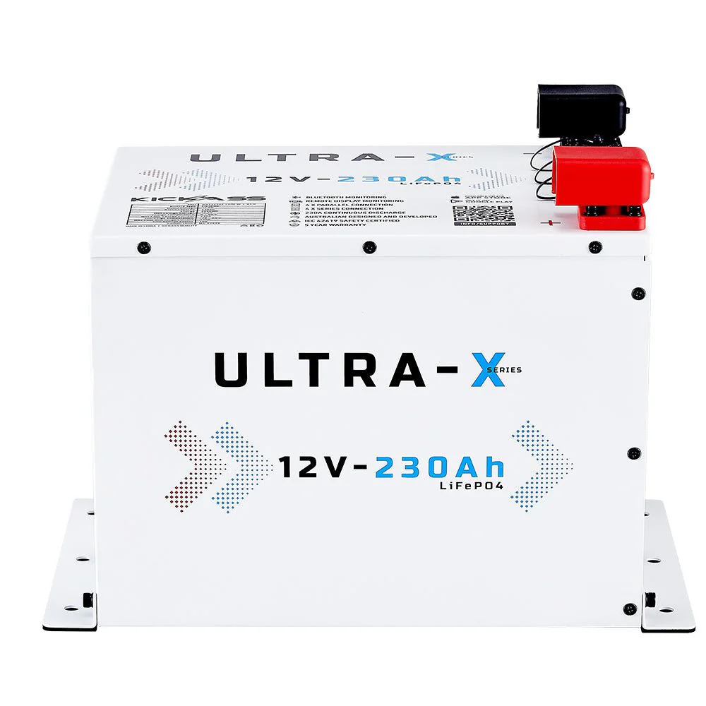 KickAss Smart 12V 230Ah Ultra-X Lithium Compact Deep Cycle Battery LiFePO4 - Arctic White - Image 9