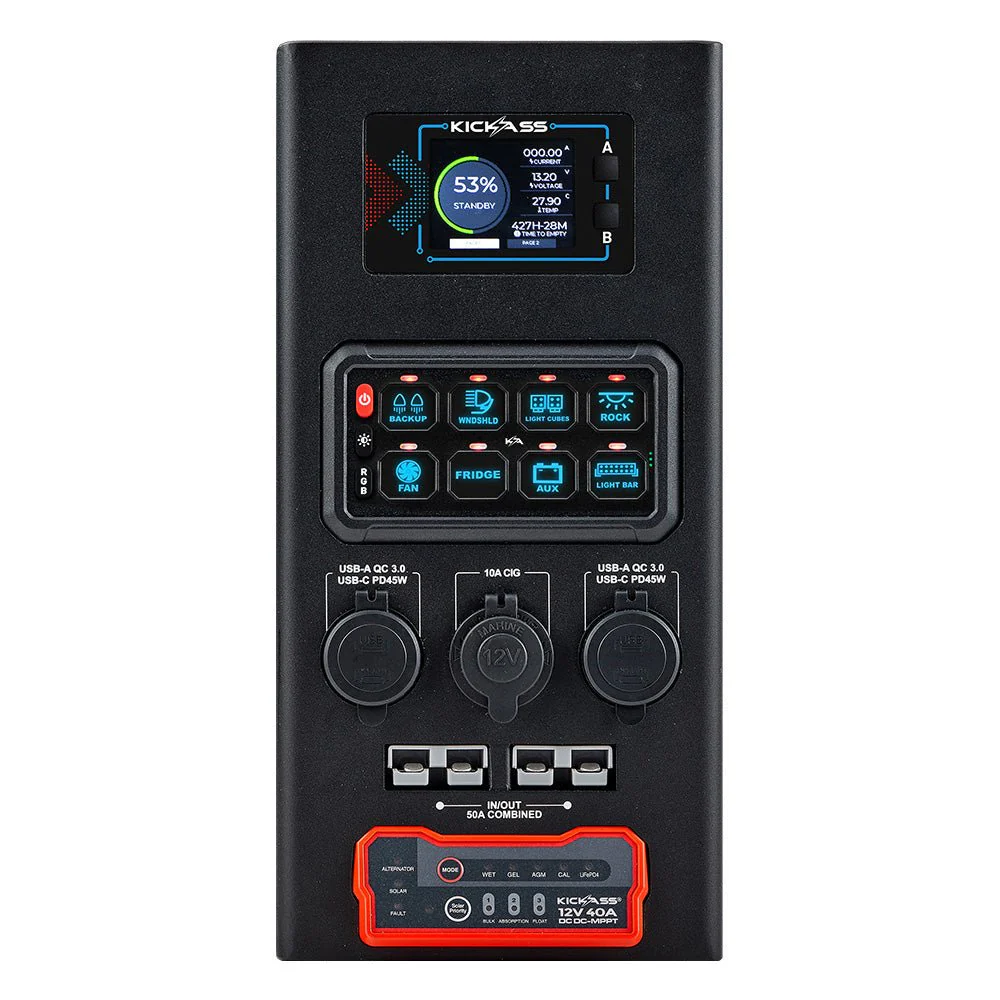 KickAss Wired Switching Canopy Power System with 40A DCDC Charger - Image 10