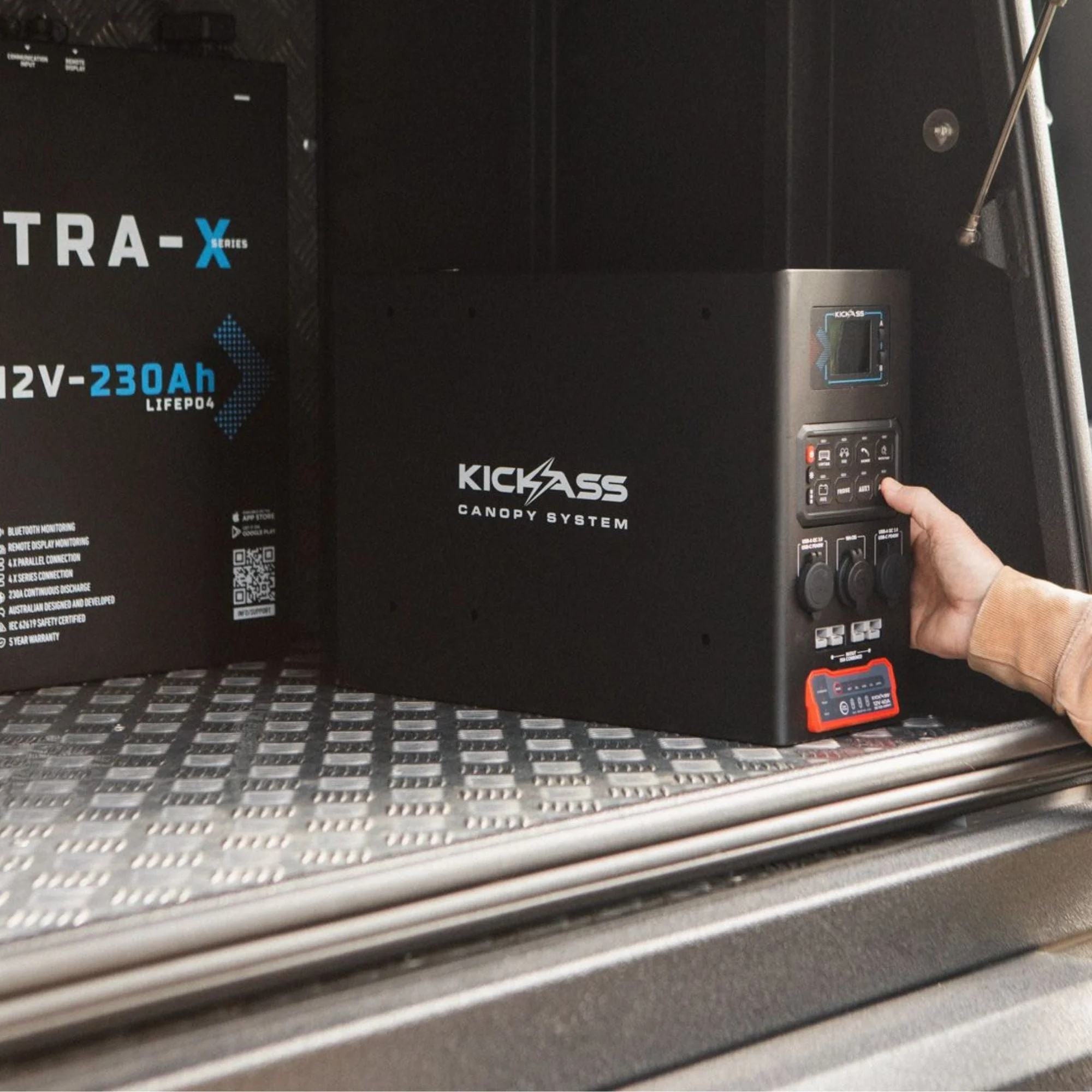 KickAss Wired Switching Canopy Power System with 40A DCDC Charger - Image 5